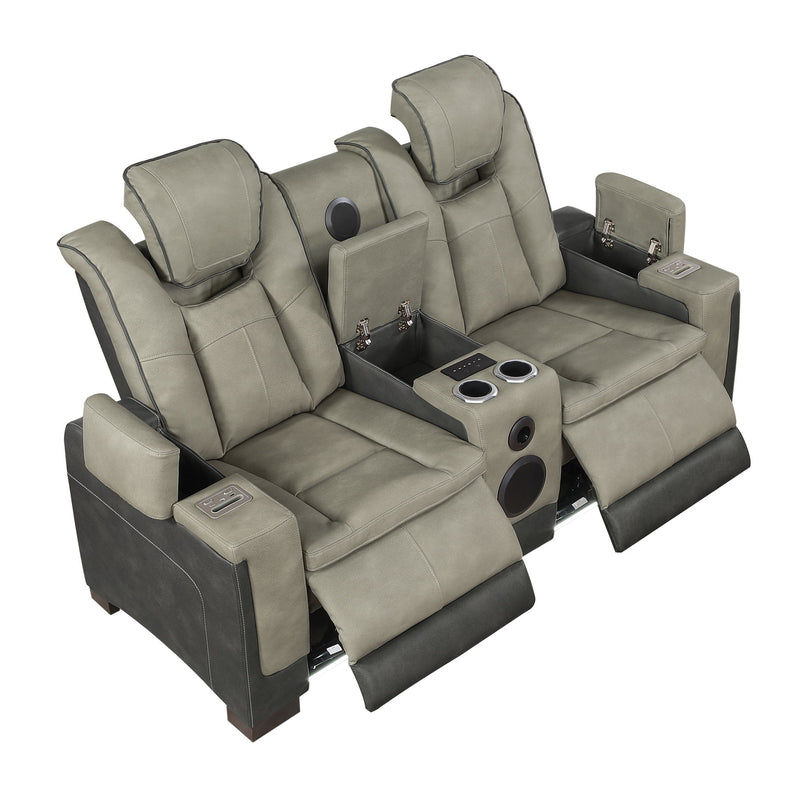 Bruno - Power Reclining Living Room Set With LED Lighting