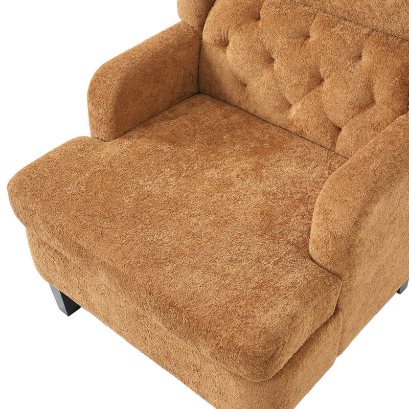 Modern Tufted Upholstered Accent Chair For Living Room