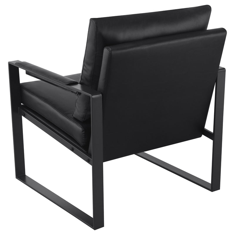 Goldbriar - Upholstered Track Arm Accent Chair - Black