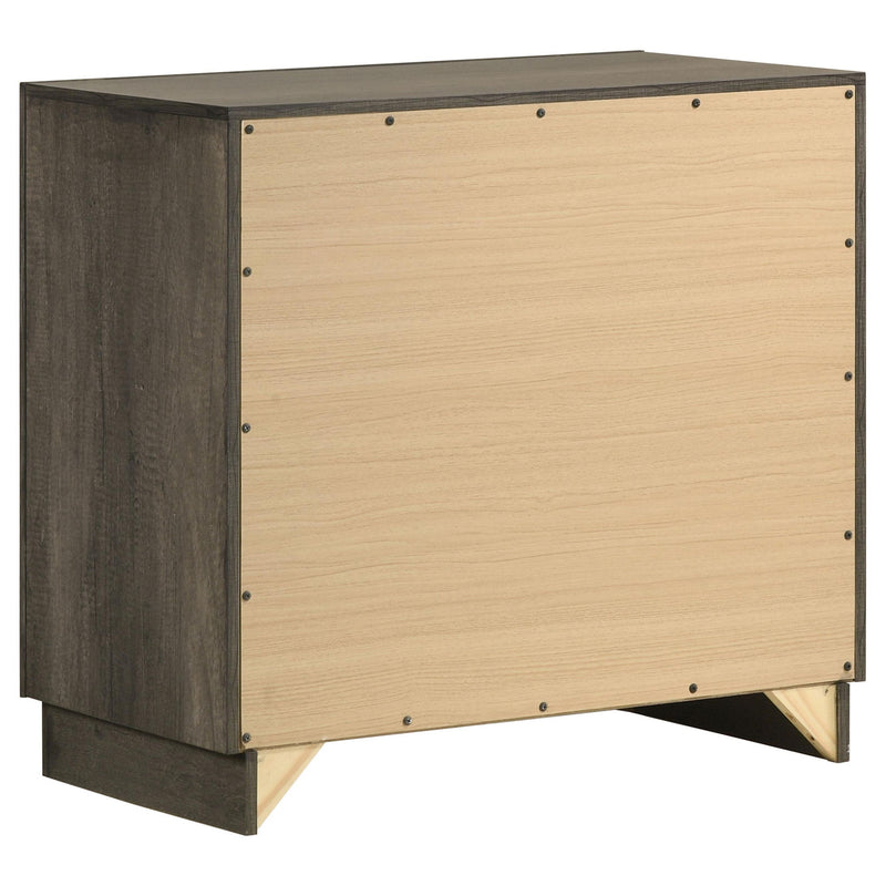 Janine 2-drawer Nightstand Bedside Table Grey