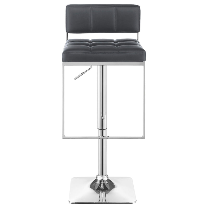 Alameda Adjustable Bar Stool Chrome and Grey