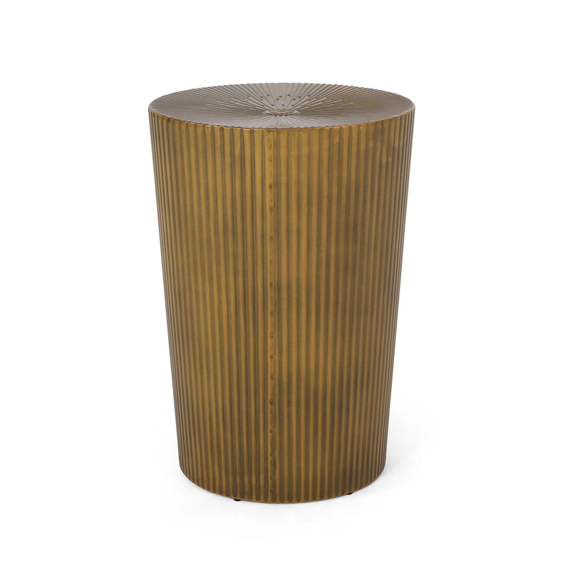Langseth - Iron Sunburst Side Table Modern Design