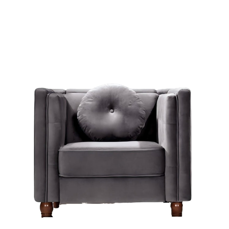 Chesterfield Accent Tufted Square Arm Side Chair