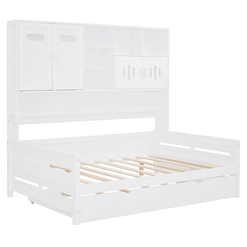 Daybed & All-In-One Cabinet And Shelf
