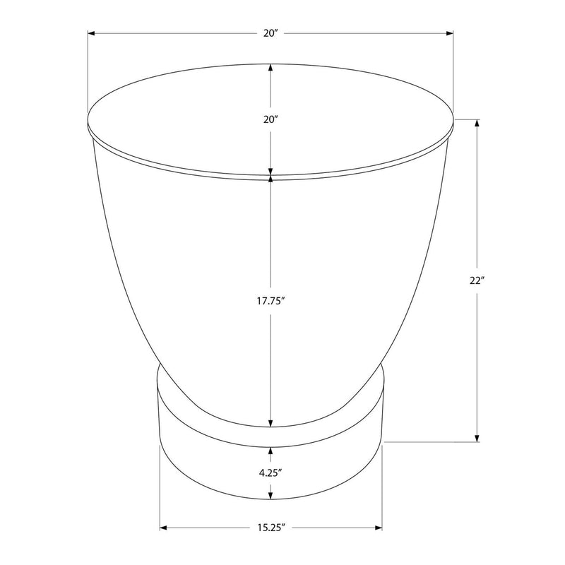 Drum Accent Side Table, Contemporary & Modern Design