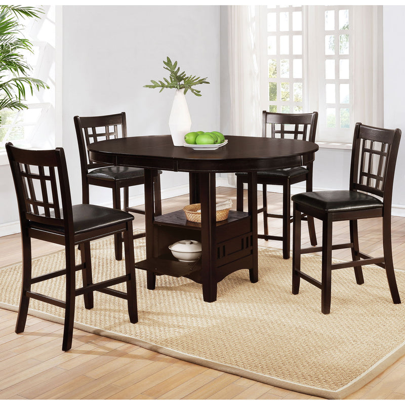 Lattice Back Counter Height Stools (Set of 2)