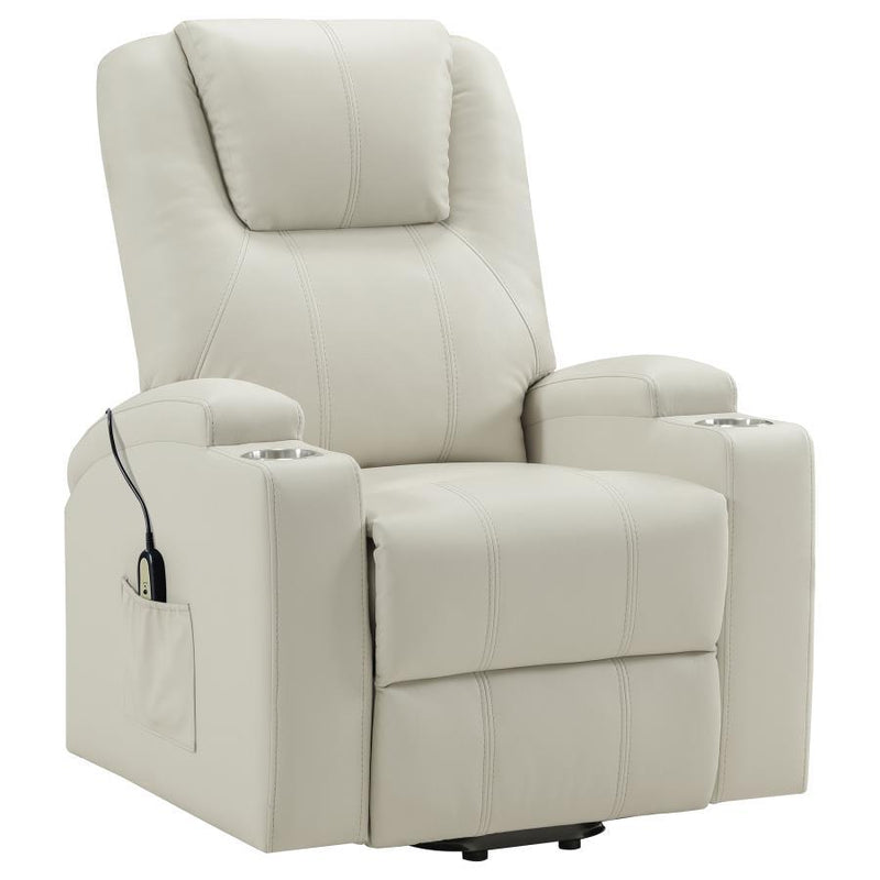 Armstrong - Upholstered Power Lift Massage Recliner