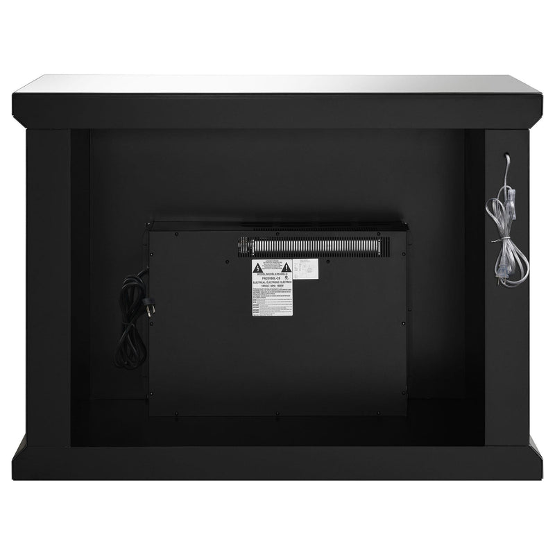Gilmore Mirrored Freestanding Electric Fireplace Silver