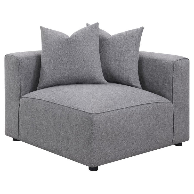 Jennifer - Upholstered Corner Chair - Gray