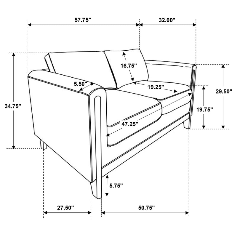 Fisher - Arm Sofa Set