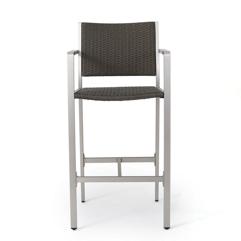 Outdoor Rust Proof Aluminum Barstools (Set of 2)