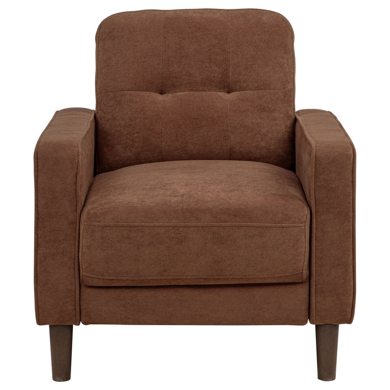 Heather - Track Arm Tufted Accent Chair - Rust