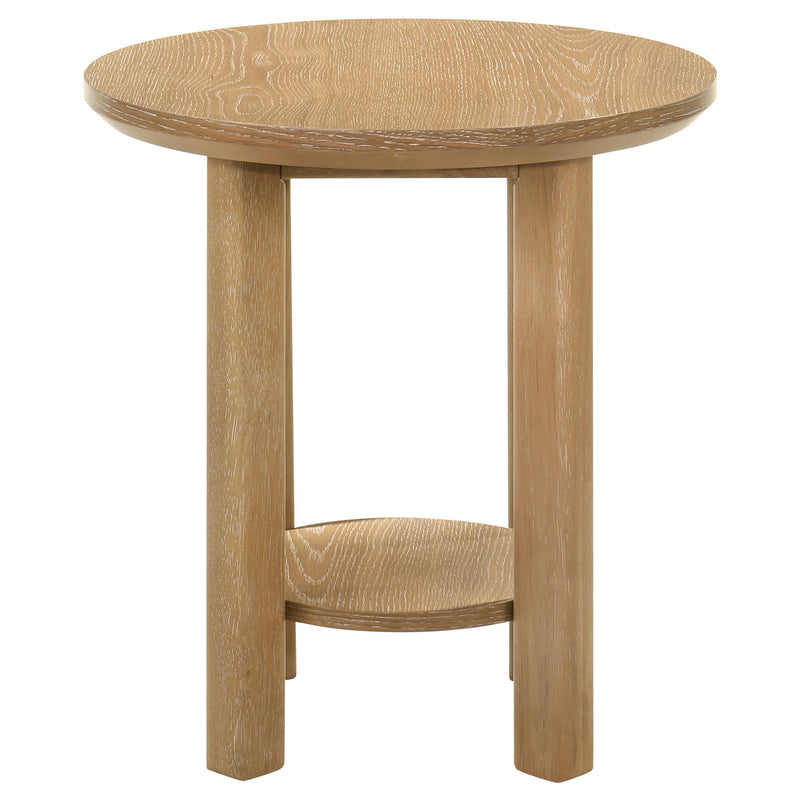 Crispin - Round Table With Lower Shelf