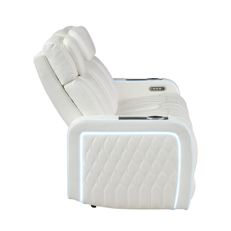 Electra - Power Reclining Set With Power Headrests, Massage And LED Lighting