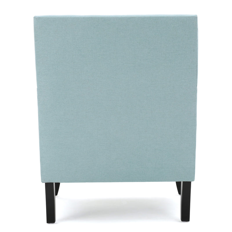 Serenada - Upholstered Fabric Club Chair With Nailhead Trim And Tapered Birch Legs
