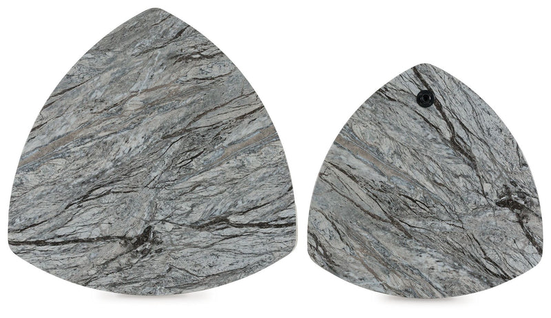 Surmour - Stacked Cocktail Table - Gray / Brown