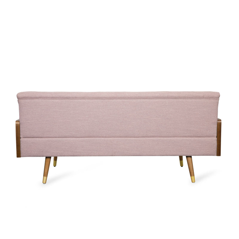 Aidan - Mid Century Modern Tufted Fabric Sofa