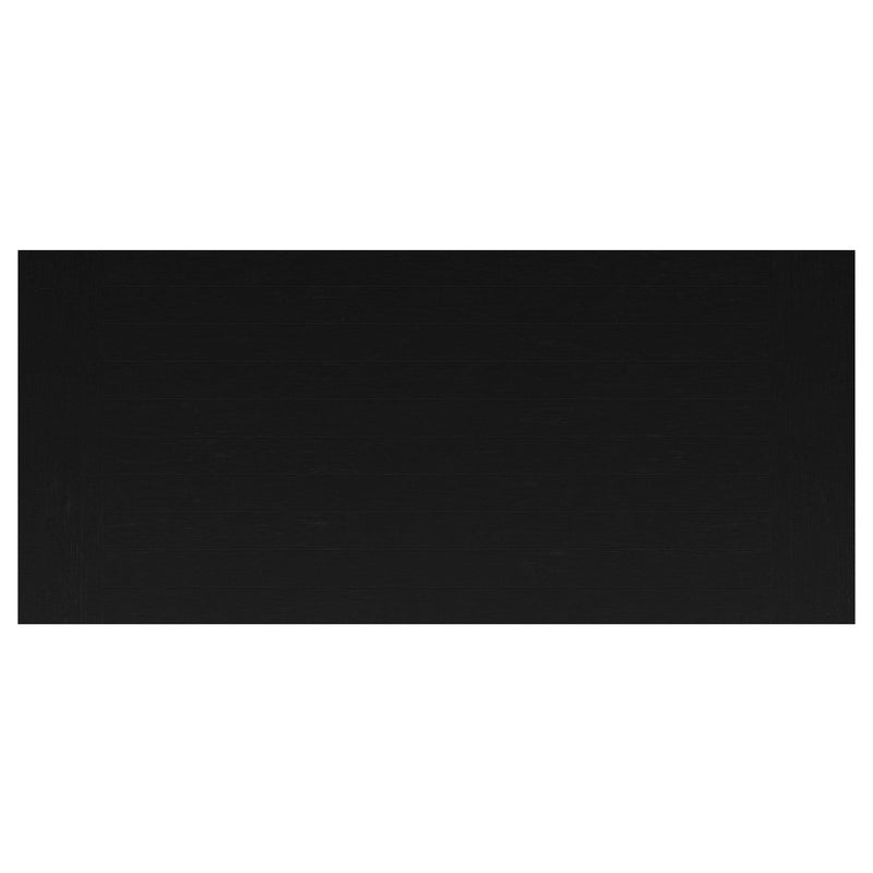 Florence 126-inch Extension Dining Table Distressed Black
