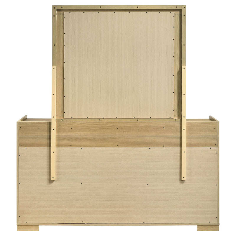 Lincoln - 6 Drawer Dresser With Mirror - Natural