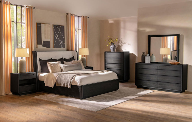 Leandro 8-drawer Bedroom Dresser Cabinet Burnished Black