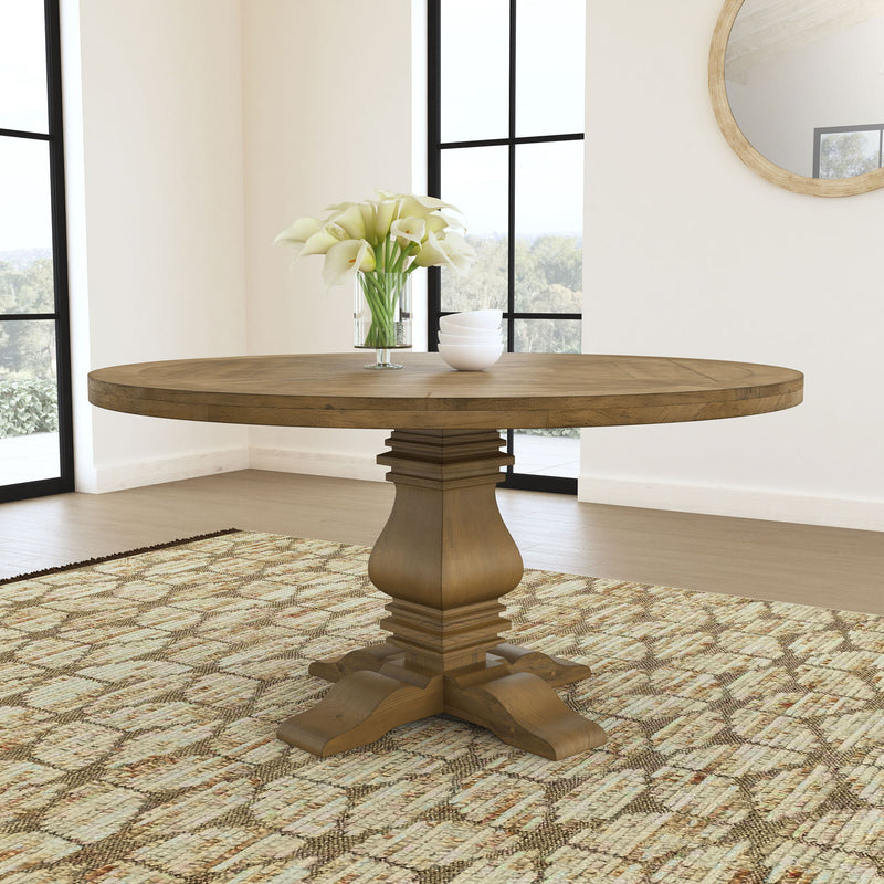 Rhea - Round Dining Table - Rustic