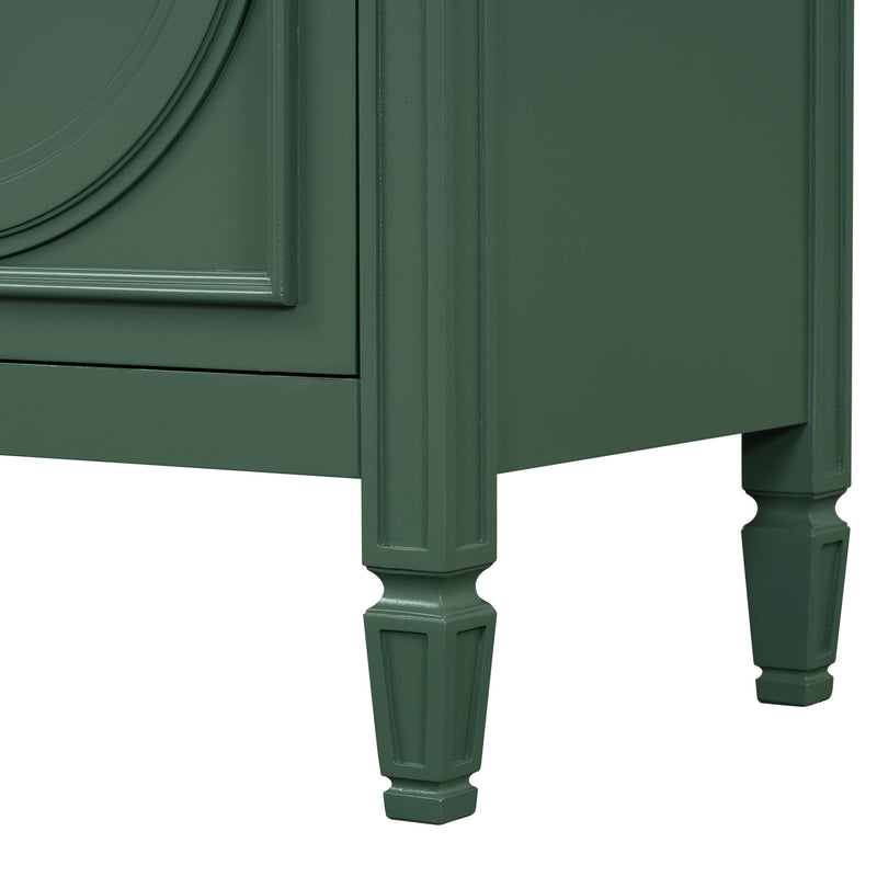 Bathroom Vanity With Sink With 2 Doors And Adjustable Shelf