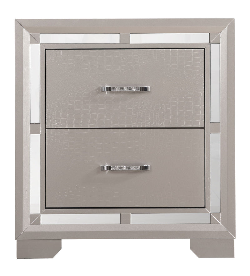 Elegant Nightstand - Champagne