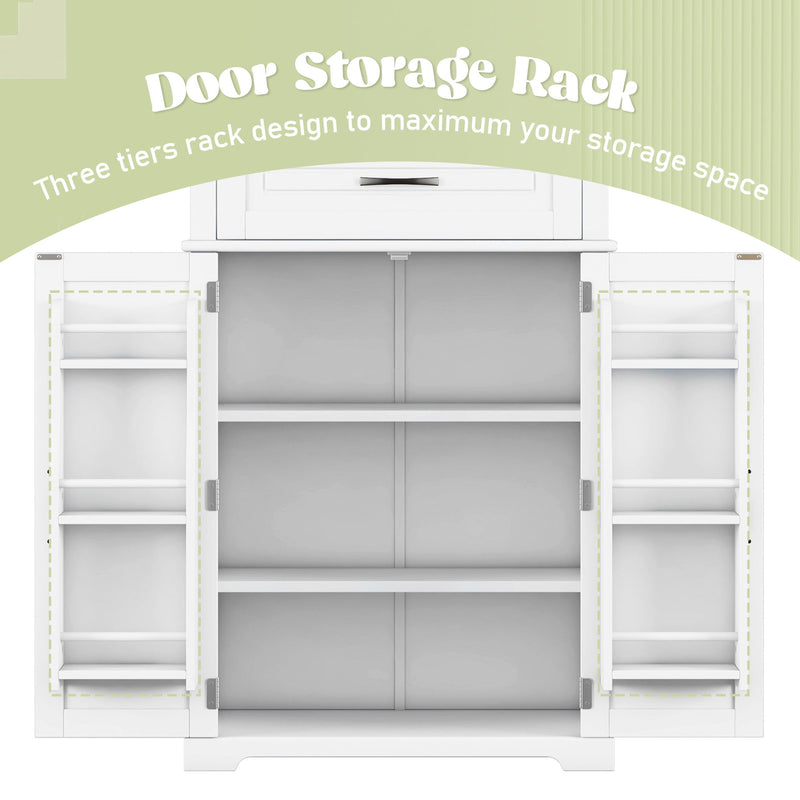 Bathroom Storage Cabinet With Drawer And Adjustable Shelf