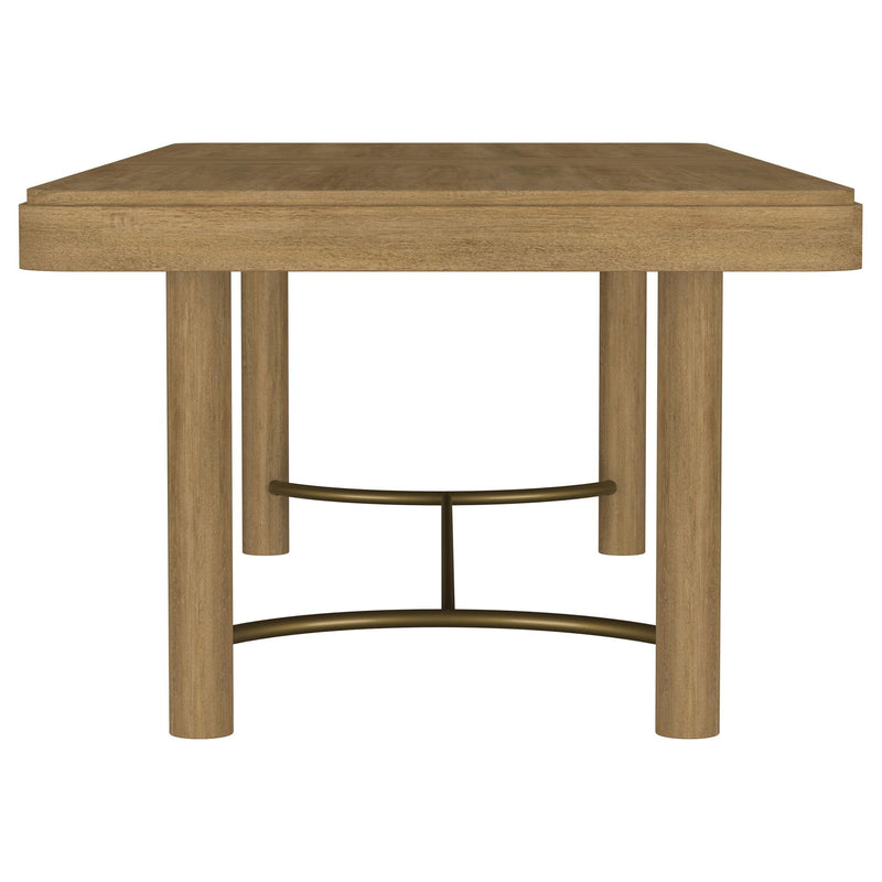 Arini 7-piece Extension Leaf Dining Table Set Sand Wash and Black