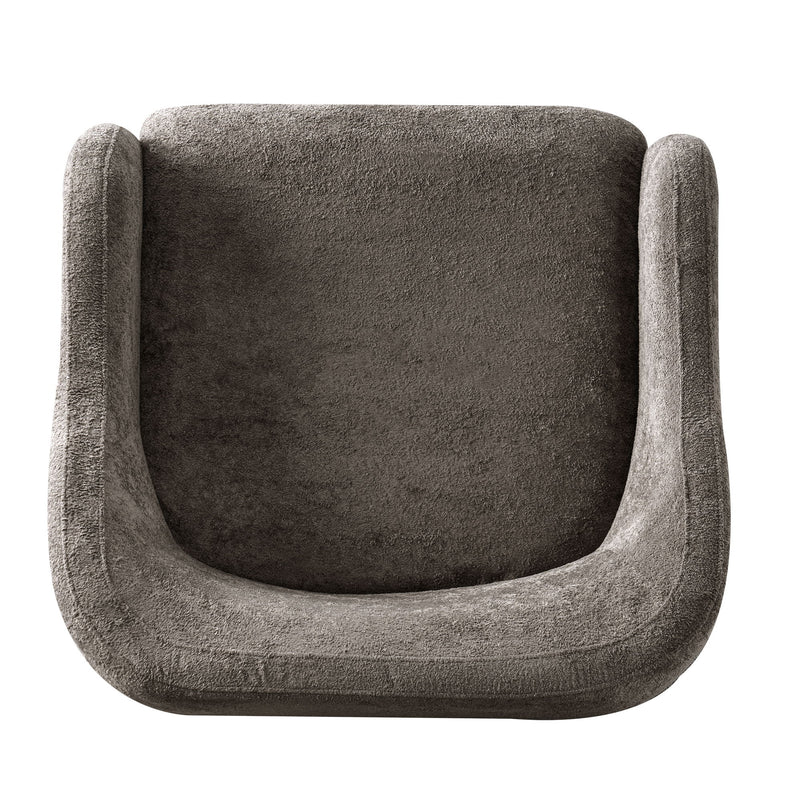 Modern Accent Chair With Recessed Arms And Tight Back