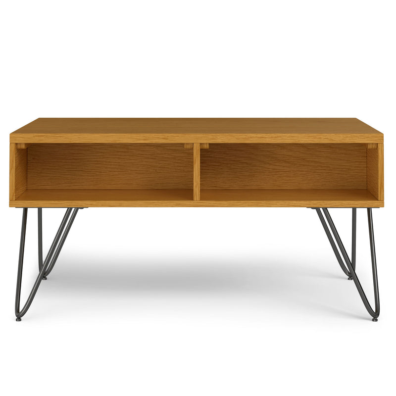 Hunter - Lift Top Coffee With Hidden Storage - Oak