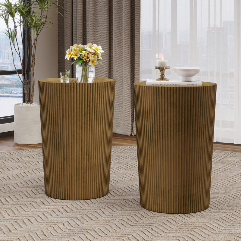 Langseth - Iron Sunburst Side Table Modern Design