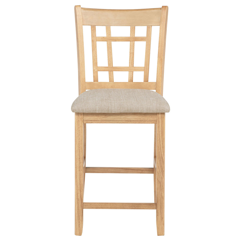 Davis - 5 Piece Oval Counter Height Dining Set With Expandable Table - Light Oak