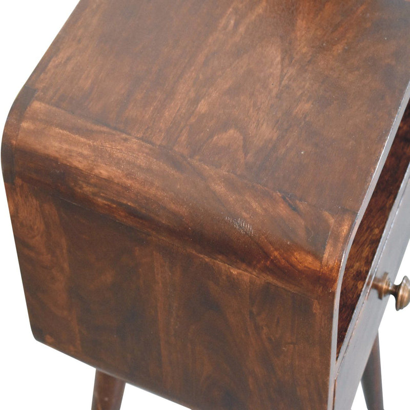 Mini Curve Open Bedside Nightstand