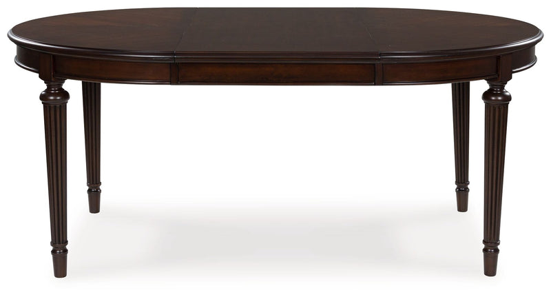 Lavinton - 8 Pc. - Dining Room Extension Table, 6 Side Chairs, Server - Brown