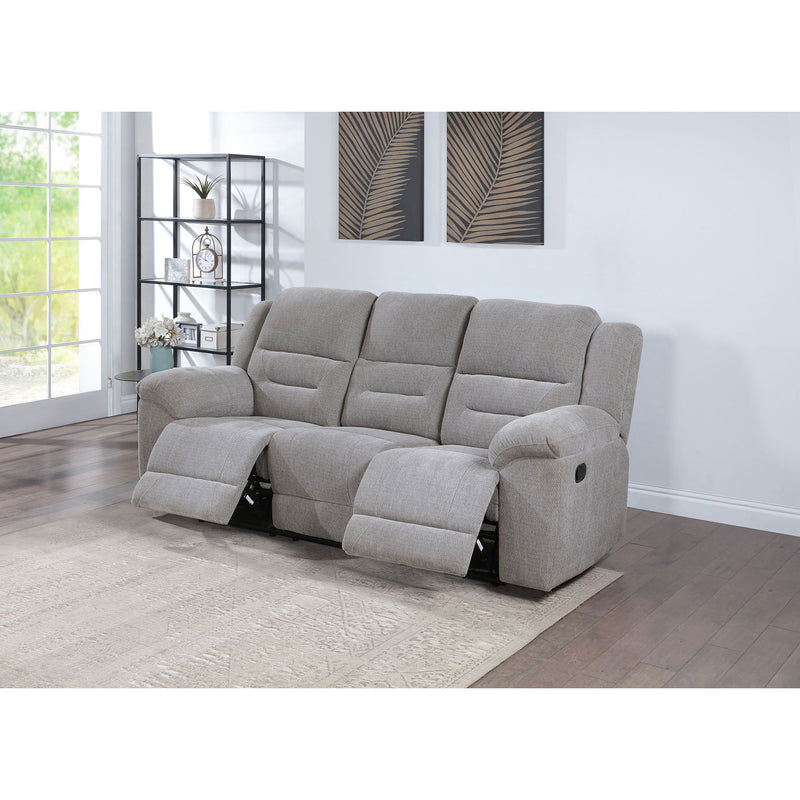 Sebring - Reclining Sofa With Manual Recline - Gray