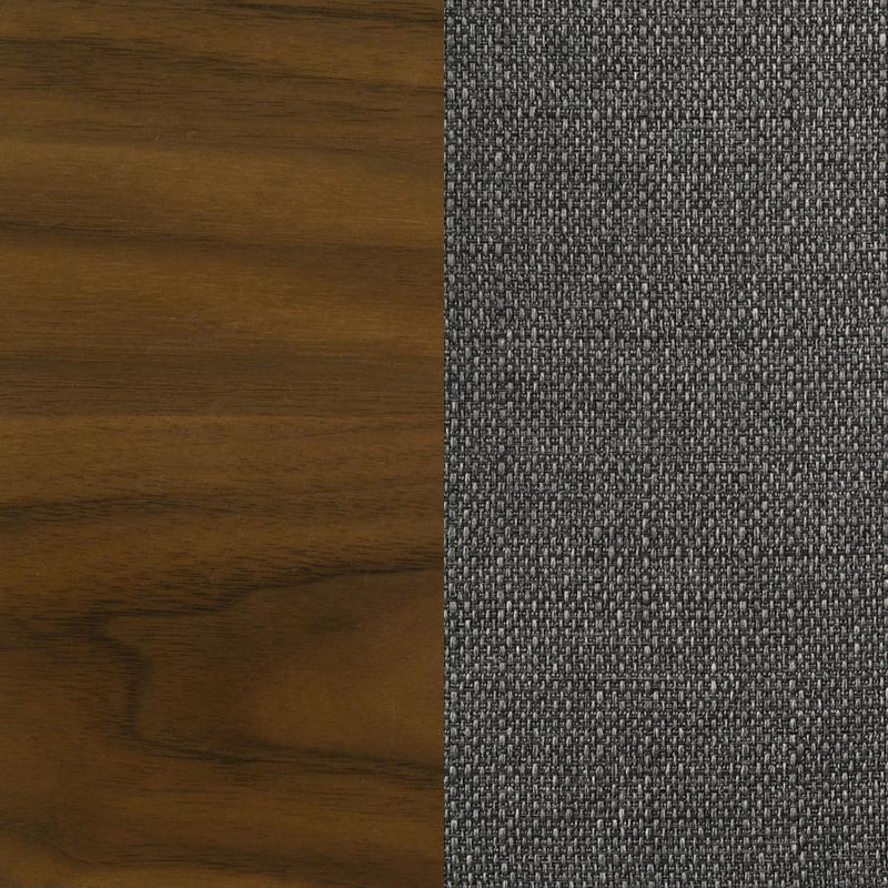 Alfredo - Dining Side Chair (Set of 2) - Gray And Natural Walnut