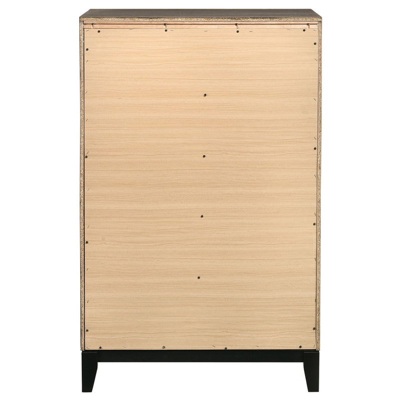 Gregory - 5 Drawer Chest - Smoke Gray