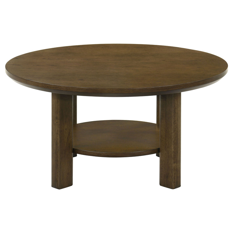 Crispin - Round Table With Lower Shelf