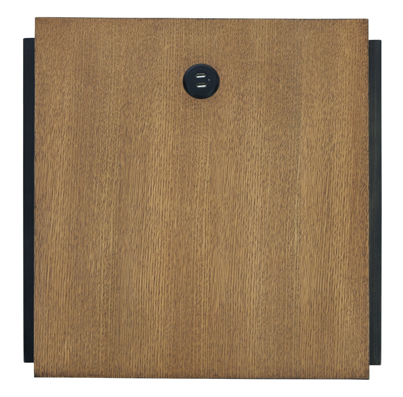 Fridley - Rectangular End Table - Brown / Black