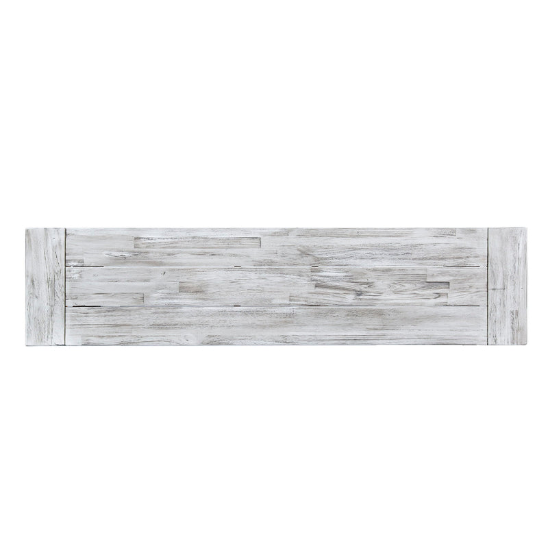 Tranquilizer - Outdoor Acacia Wood Bench With Slat Panel Design