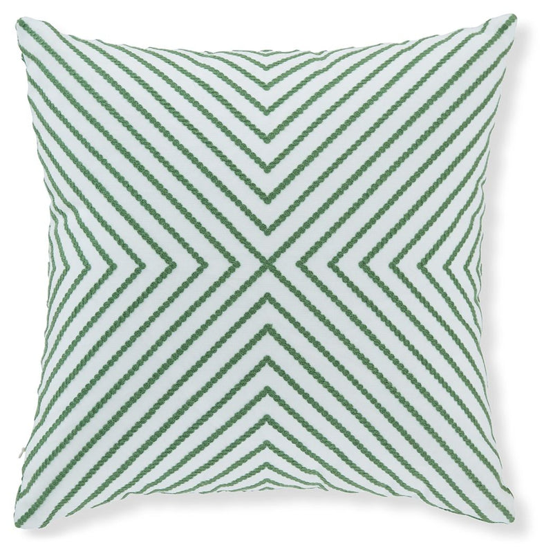 Bellvale - Pillow - Green / White