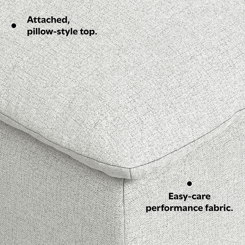 Jasmine - Ottoman - Gray