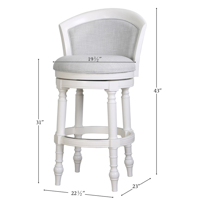 Barrel Back Stool With Swivel