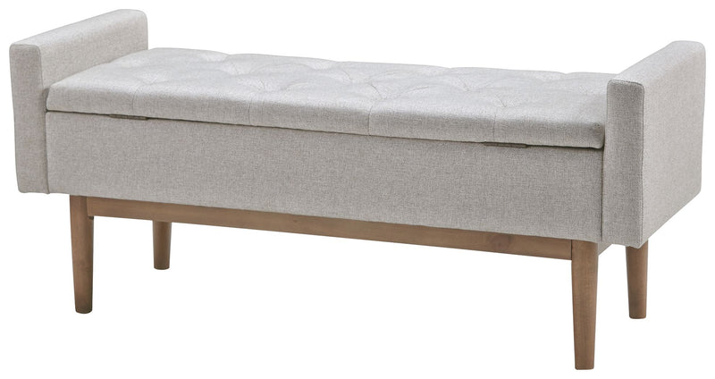 Briarson - Storage Bench - Beige / Brown