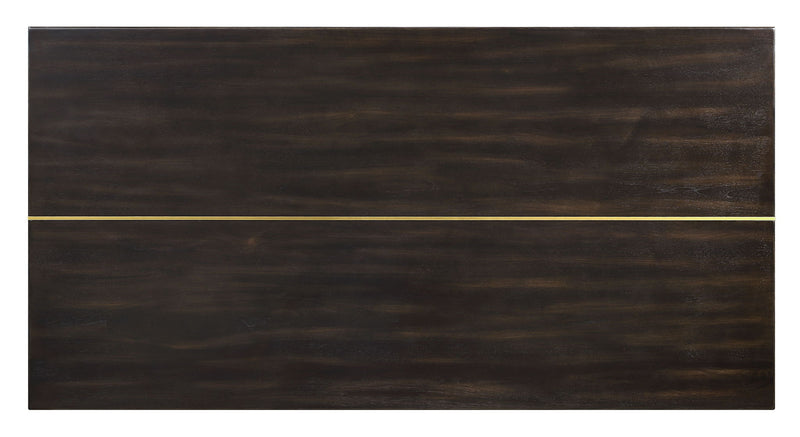Jaramillo - Rustic Dining Table - Espresso / Gold