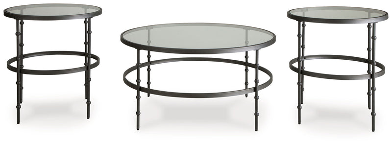 Kellyco - Occasional Table Set (Set of 3) - Gunmetal