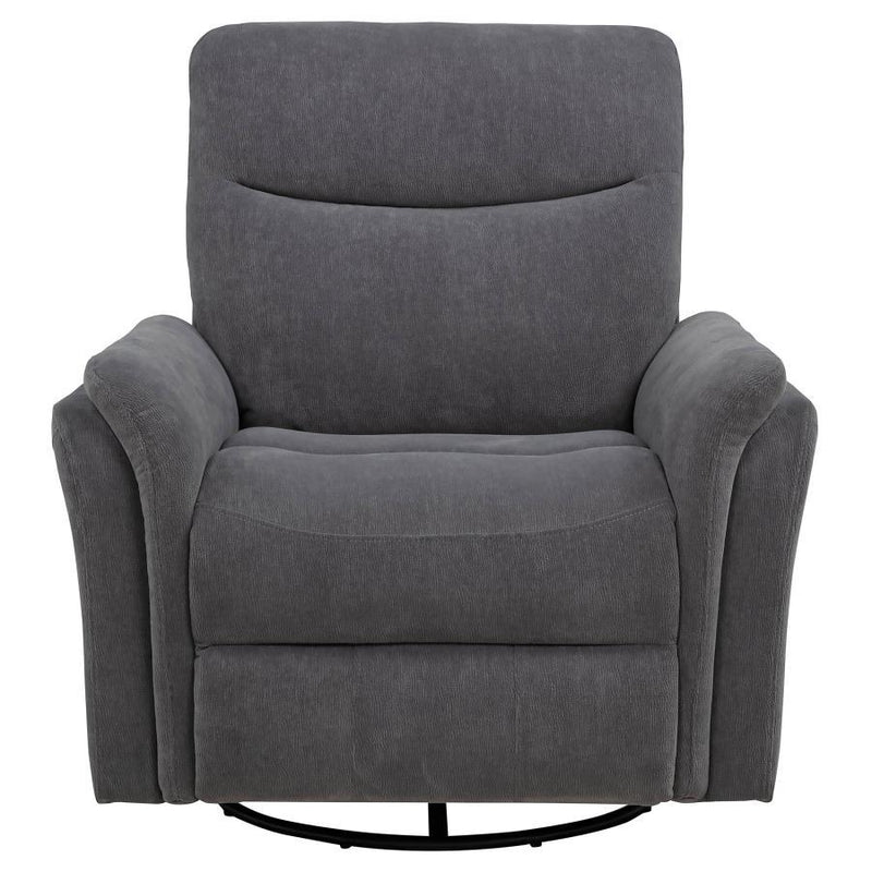Adler - Upholstered Power Swivel Glider Recliner