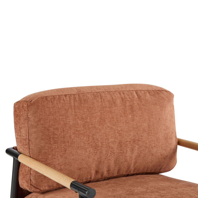 Modern Accent Chair With Cushions, Cozy Seating
