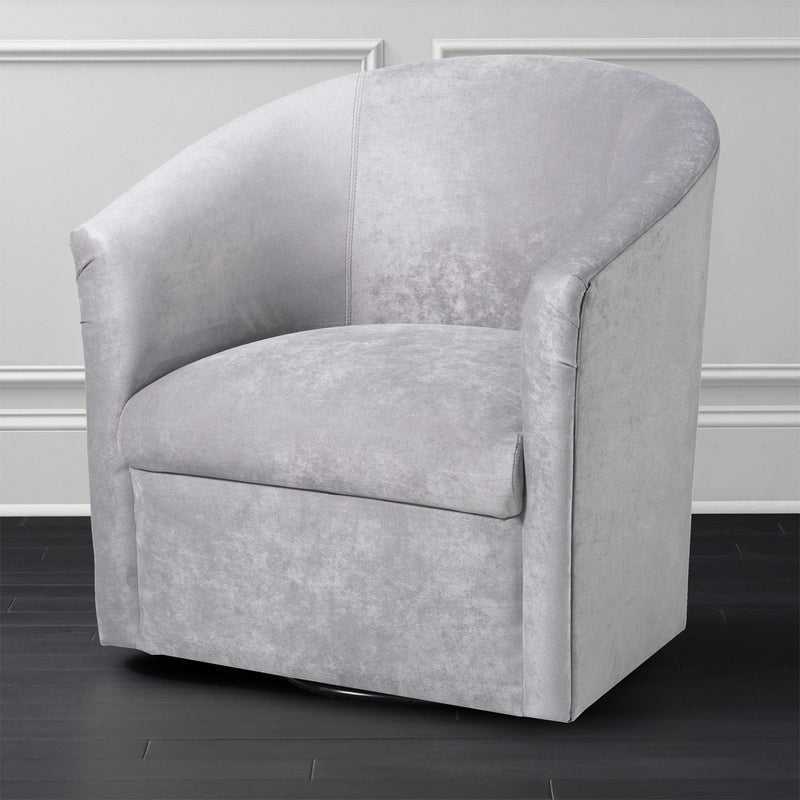 Eden - Swivel Chair With Upholstery And Hardwood Frame